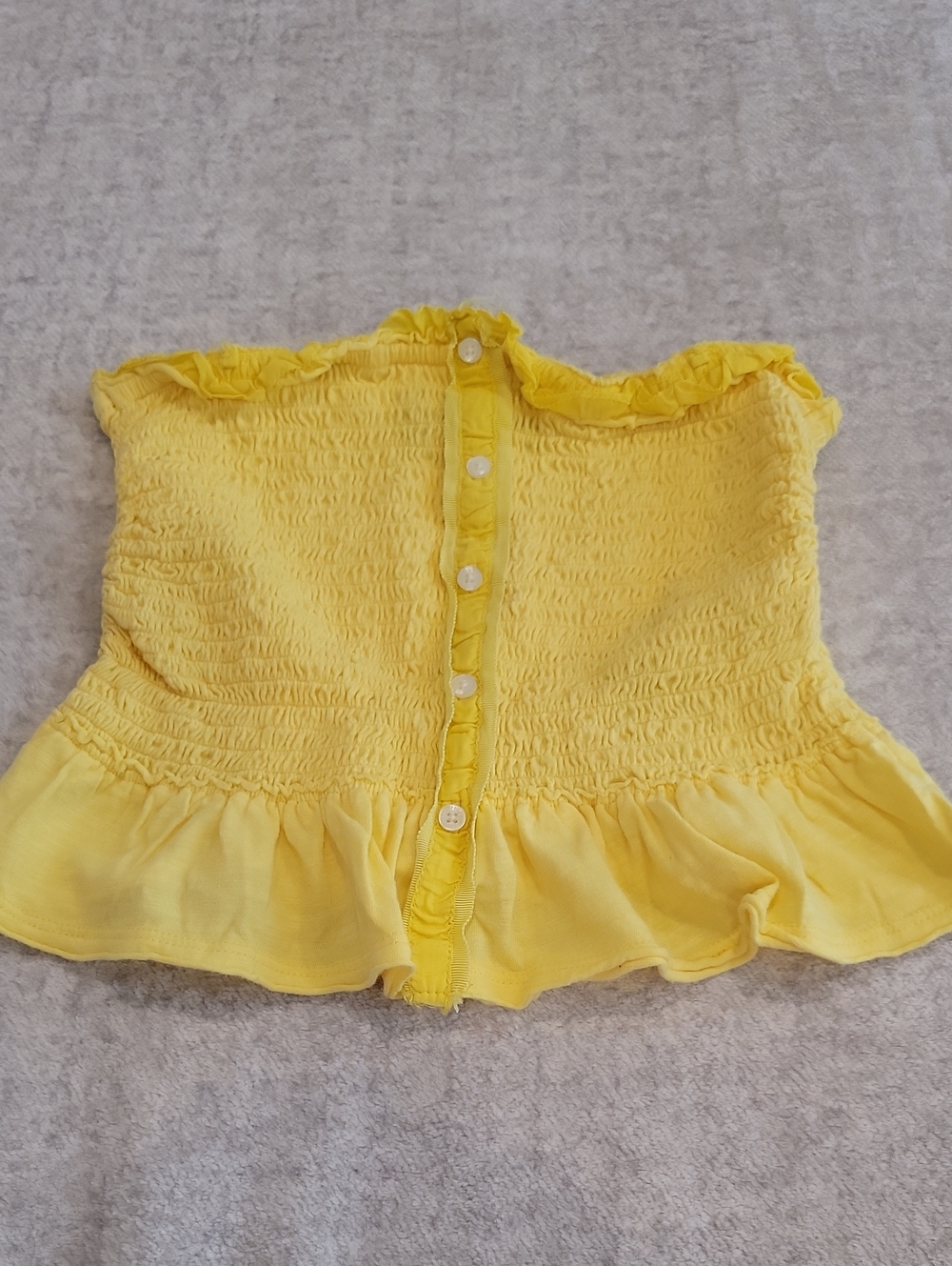 Abercrombie & Fitch Yellow Tube Top, Size XS
